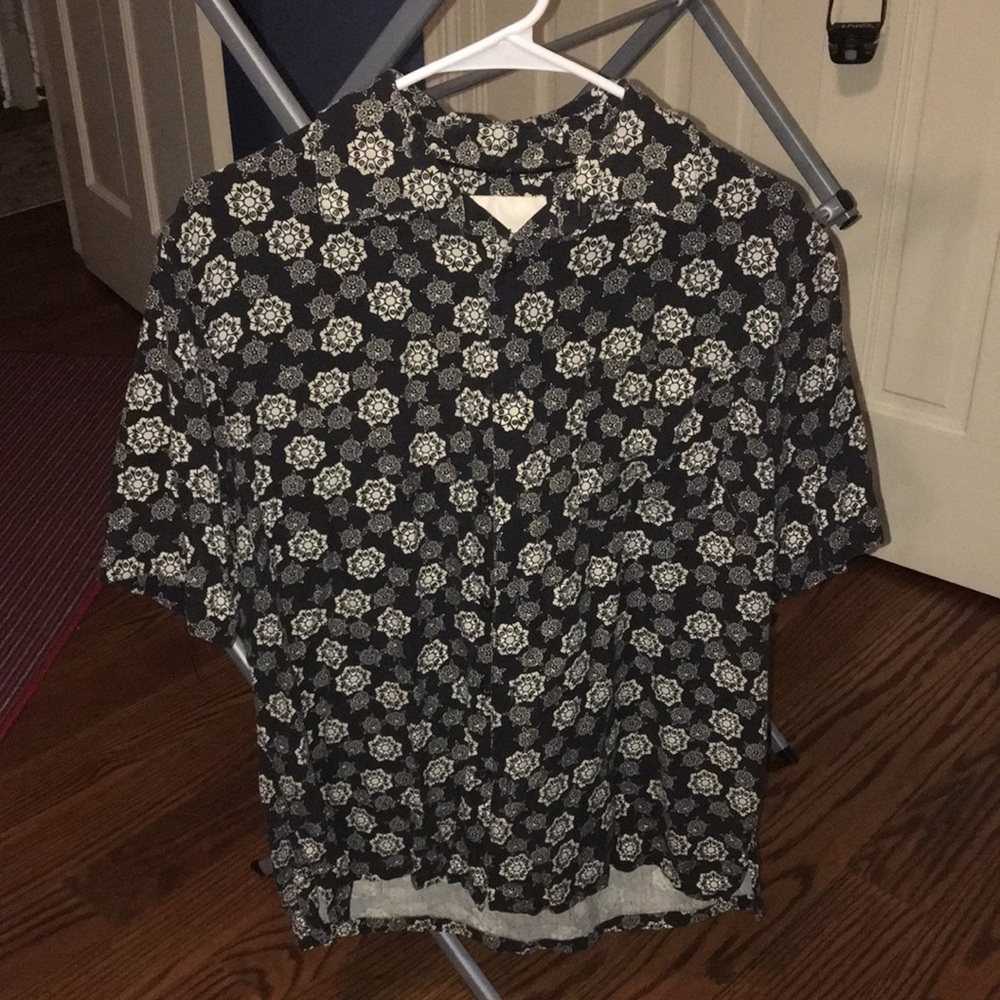 Vintage Silk Men’s Medium Casual Button-Down